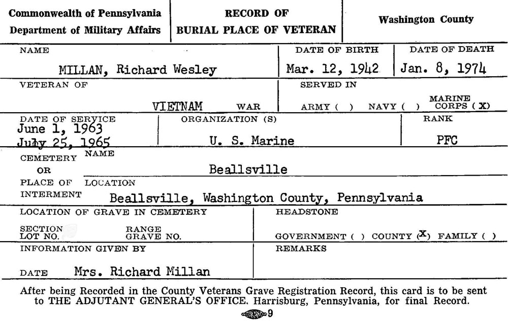 Richard Wesley Millan